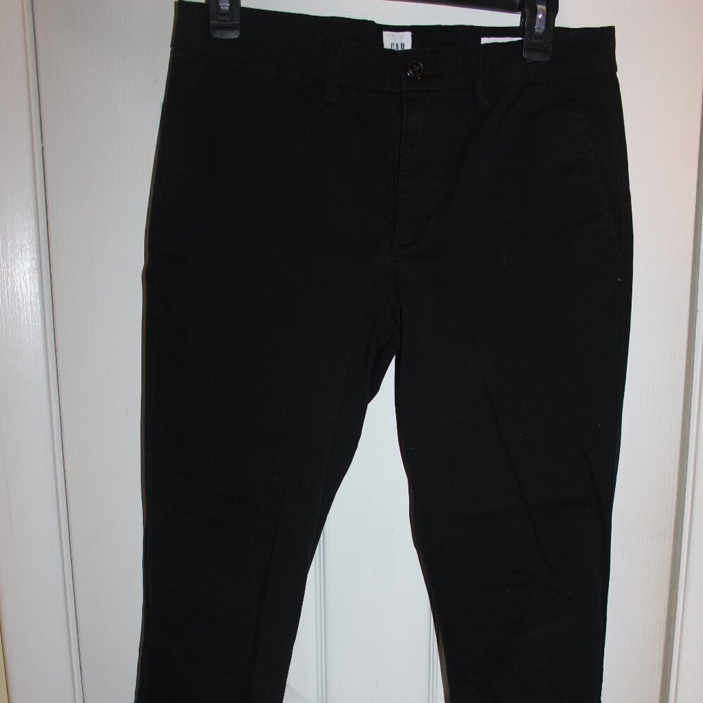 Gap Essential Slim Flex Skinny Stretch Black Pants | Men's Size 29 x 30
